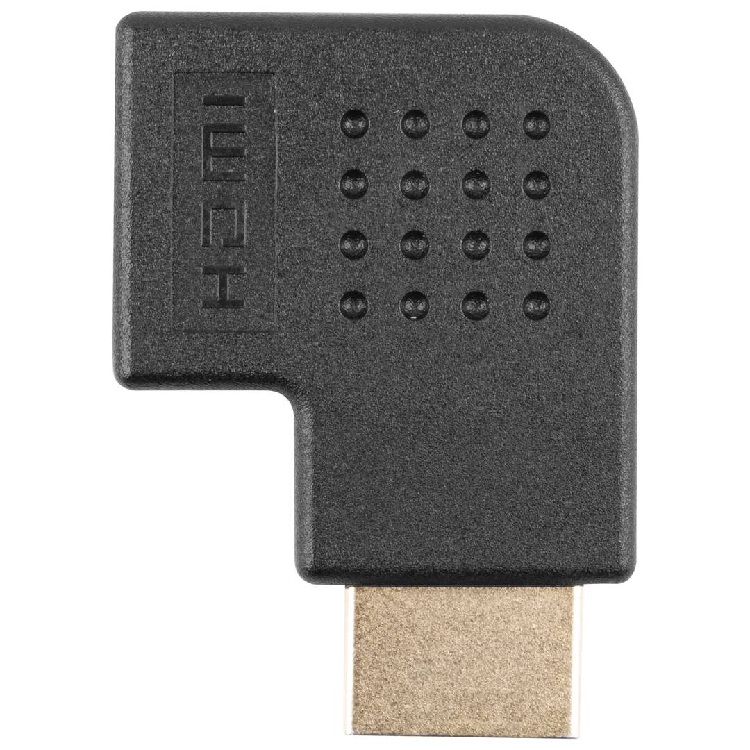 Right angled Lanberg adapter HDMI male to HDMI female
