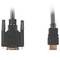 Cable HDMI Lanberg CA-HDDV-10CC-0005-BK HDMI de tipo macho a DVI-D macho Single Link 0.5m Negro