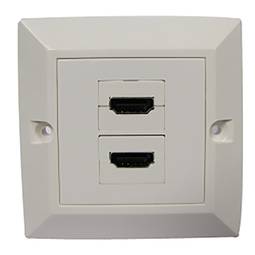 Conduits paroi de la boîte 2xHDMI-H 80x80