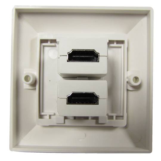 Kanalwand Feld 2xHDMI-H 80x80