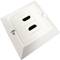 80x80 wall box gutter elbow 2xHDMI-H