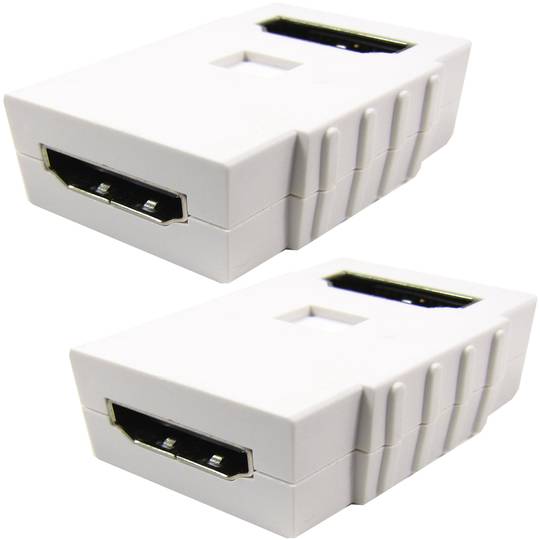 80x80 wall box gutter elbow 2xHDMI-H