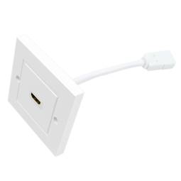 80x80 Wandkastenrinne mit konfigurierbaren weiblichen 1 HDMI-Kabel