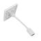 Caixa de paret canaleta 80x80 1 HDMI femella amb cable configurable