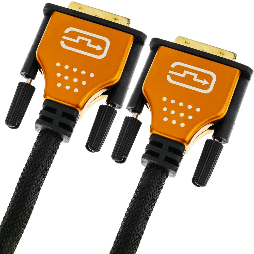 Super DVI-D Stecker auf DVI-D Dual Link Stecker 5 m