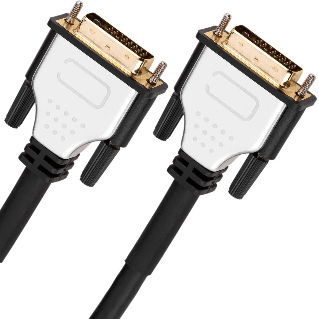 Super DVI-D Stecker auf DVI-D Dual Link Stecker verstärkt 25 m