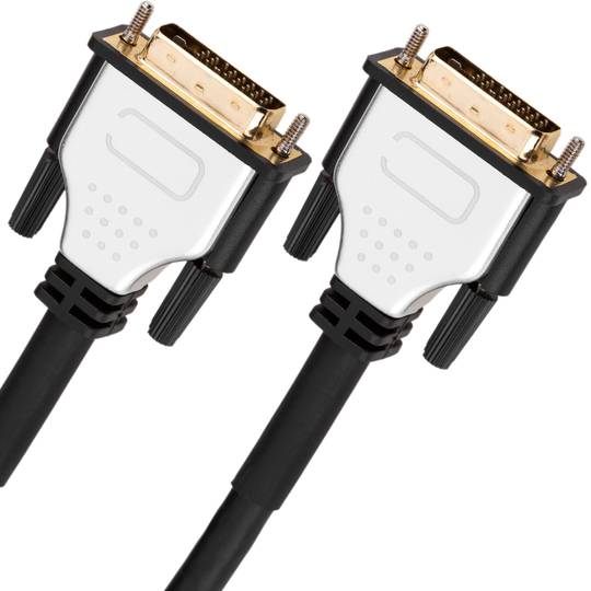 Super DVI-D Stecker auf DVI-D Dual Link Stecker verstärkt 25 m