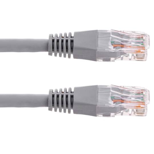 Kabel sieciowy Ethernet RJ45 LSHF UTP kategorii 6 szary 50 cm