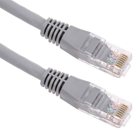 Ethernet netwerkkabel RJ45 LSHF UTP categorie 6 grijs 5 m