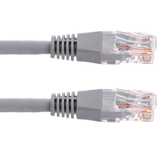 Ethernet netwerkkabel RJ45 LSHF UTP categorie 6 grijs 5 m