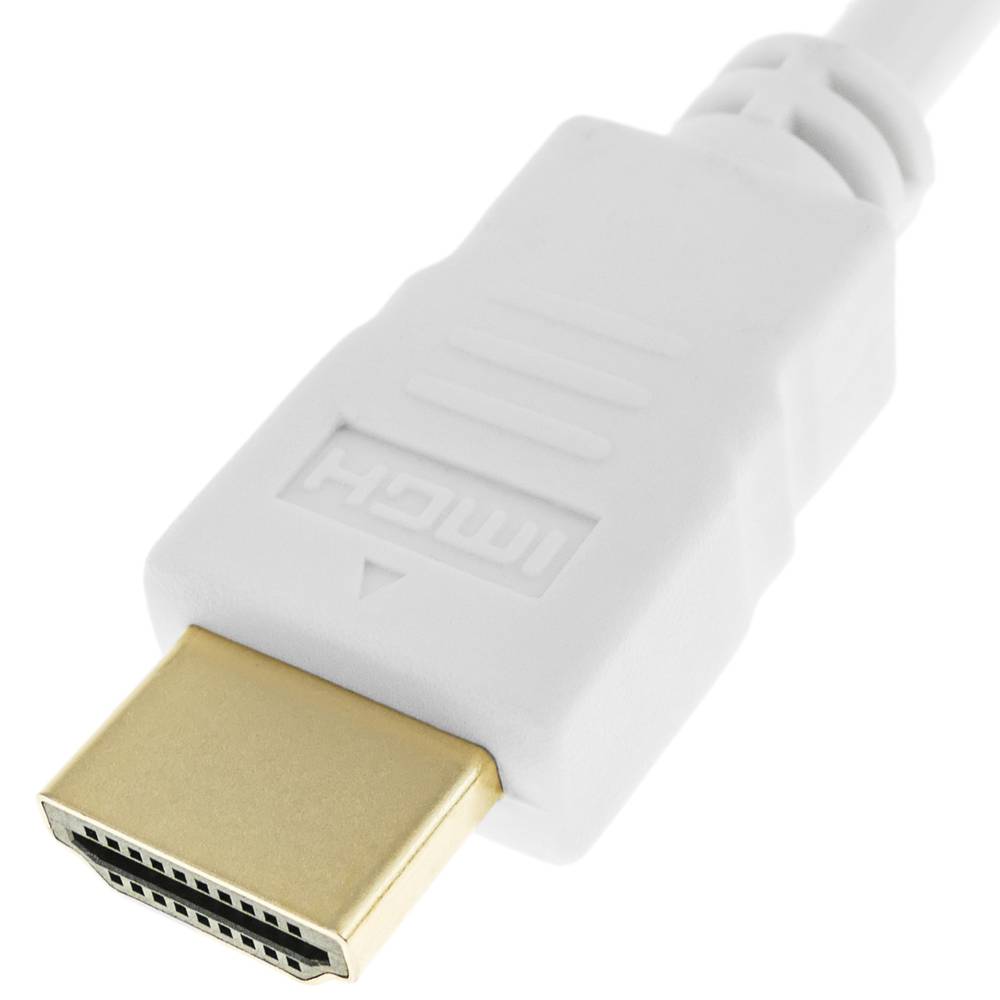 Câble HDMI 1.4 50cm blanc - Cablematic