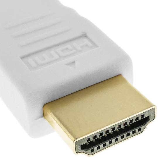 Cable HDMI 1.4 amb connector tipus A mascle a connector tipus A mascle de 2m blanc