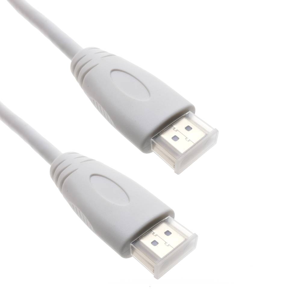 HDMI 1.4-Kabel mit Typ-A-Stecker auf Typ-A-Stecker, 5 m, weiß