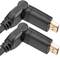 HDMI-A Stecker auf HDMI-A Stecker 1 m mit 180-Grad-Drehung
