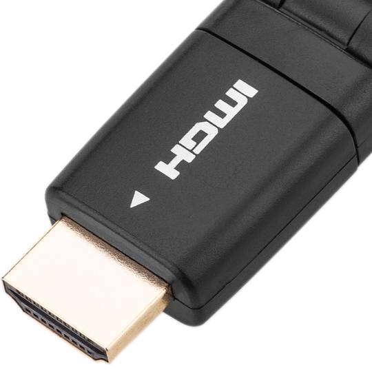 HDMI-A Stecker auf HDMI-A Stecker 1 m mit 180-Grad-Drehung