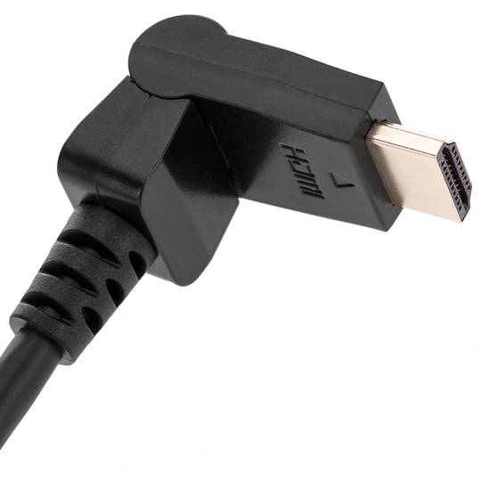 HDMI-A maschio a HDMI-A 2 m maschio con rotazione di 180 gradi