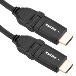 Kabel HDMI-A mannelijk naar HDMI-A mannelijk 3 m met 180 graden rotatie