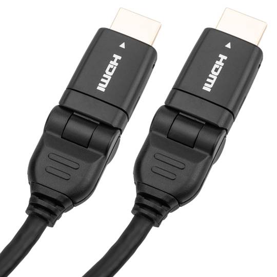 Kabel HDMI-A mannelijk naar HDMI-A mannelijk 3 m met 180 graden rotatie