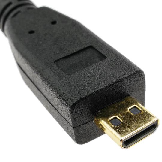 HDMI Kabel Typ A 1.4 Stecker auf HDMI Typ D Stecker 50 cm
