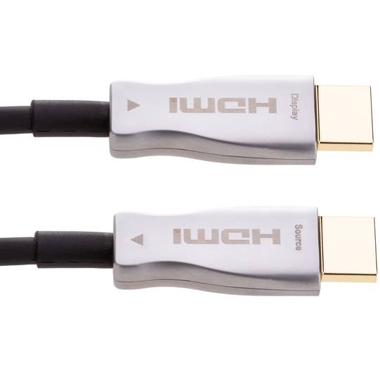Cable de vídeo HDMI 2.1 mascle Ultra HD 8K actiu per fibra òptica de 30m