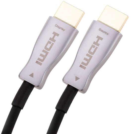 Cable de vídeo HDMI 2.0 mascle Ultra HD 4K actiu per fibra òptica de 70m