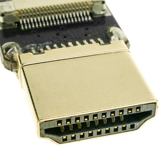 Cable vídeo HDMI pla FPV 50 cm A-mascle a micro D-mascle