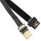 Platte HDMI-videokabel FPV 50 cm A-mannetje naar micro D-mannetje met hoek