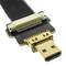 Cavo video piatto HDMI FPV 50 cm da micro D-maschio a micro D-maschio con angolo
