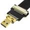 Cavo video piatto HDMI FPV 50 cm da micro D-maschio a micro D-maschio con angolo