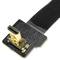 Cavo video piatto HDMI FPV 50 cm da micro D-maschio a micro D-maschio con angolo