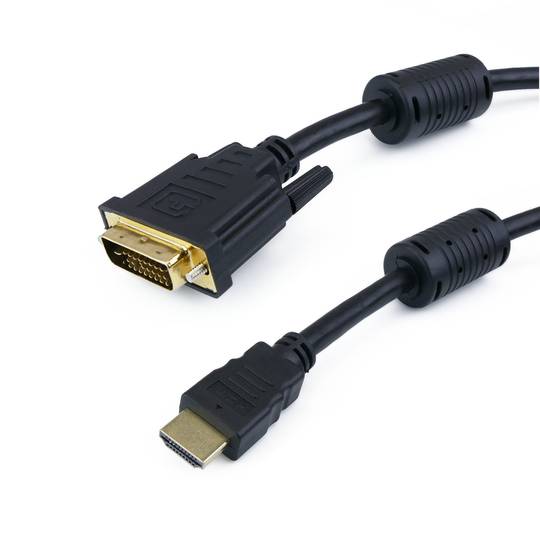 Super HDMI 1.4 kabel HDMI-A type mannelijk naar DVI-D mannelijk 10 m