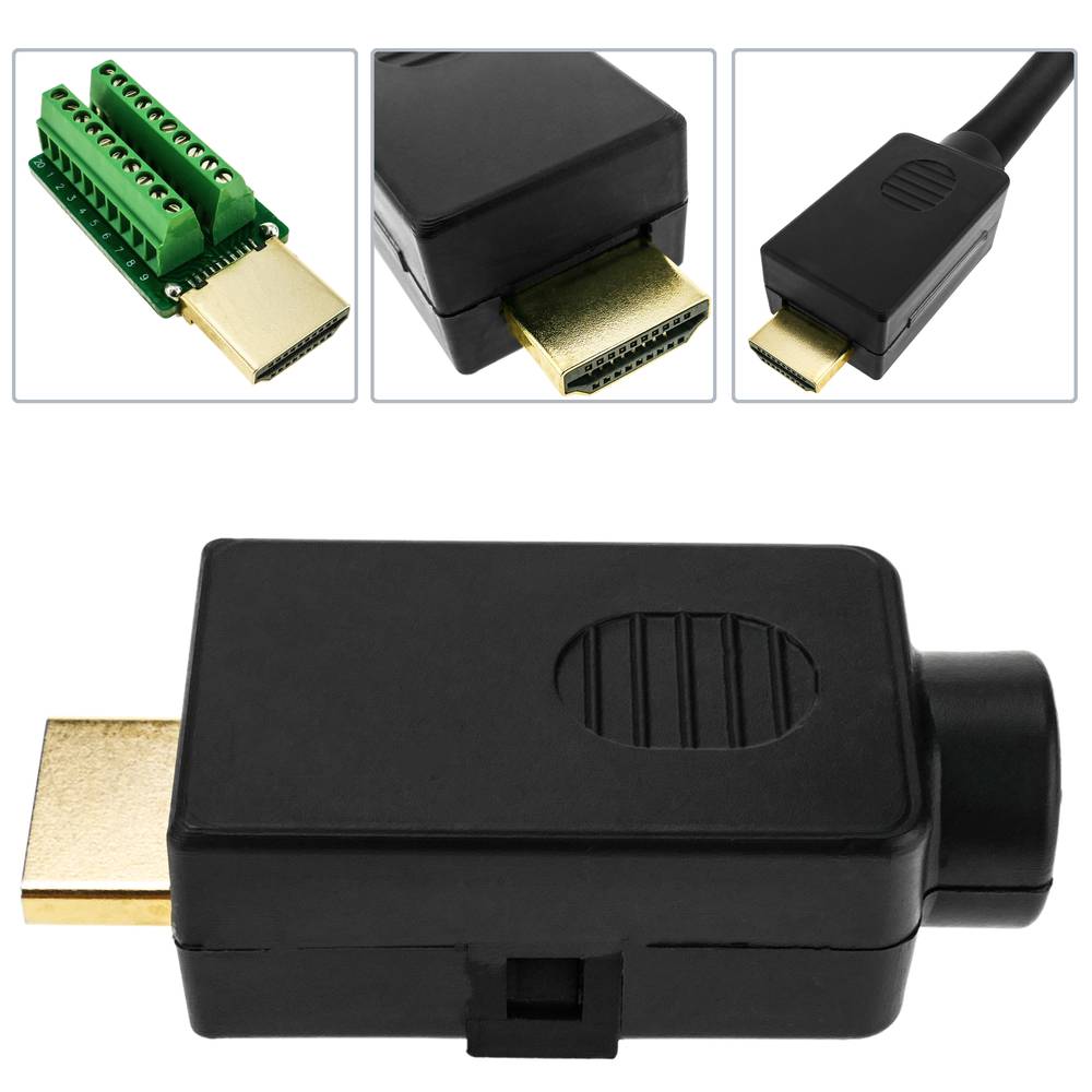 en un día festivo Imitación Islas Faroe HDMI connector with terminal block to connect cable - Cablematic