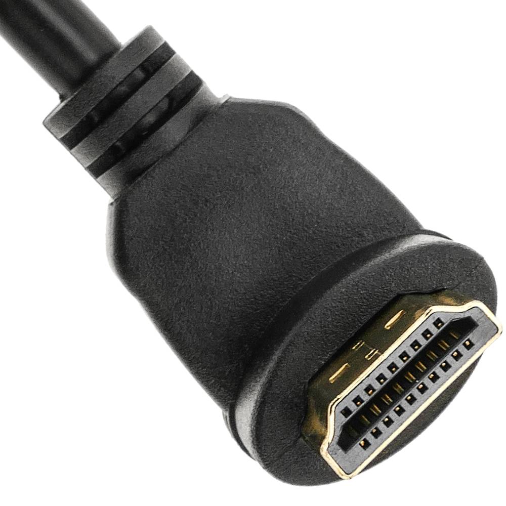 Super kątowy męski kabel HDMI 2.0 z kątem do Ultra HD 4K 1m