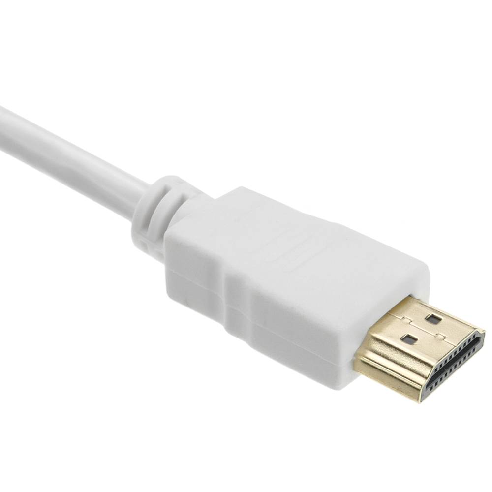 Cavo HDMI 2.0 con connettore maschio di tipo A a connettore maschio di tipo A Ultra HD 4K 3 m bianco