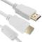 Cable HDMI 2.0 amb connector tipus A mascle a connector tipus A mascle Ultra HD 4K de 5m blanc