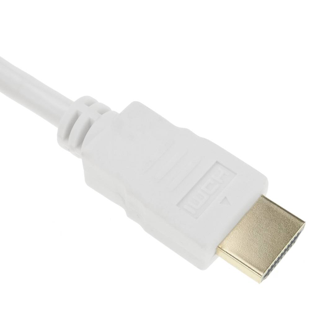 Cable HDMI 2.0 amb connector tipus A mascle a connector tipus A mascle Ultra HD 4K de 5m blanc