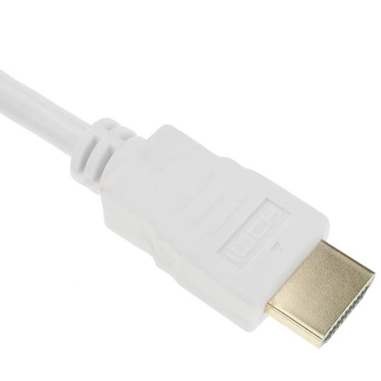 Cable HDMI 2.0 amb connector tipus A mascle a connector tipus A mascle Ultra HD 4K de 5m blanc
