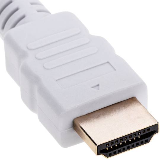 Cavo HDMI 2.1 da connettore maschio tipo A a connettore maschio tipo A Ultra HD 4K 8K 1m bianco