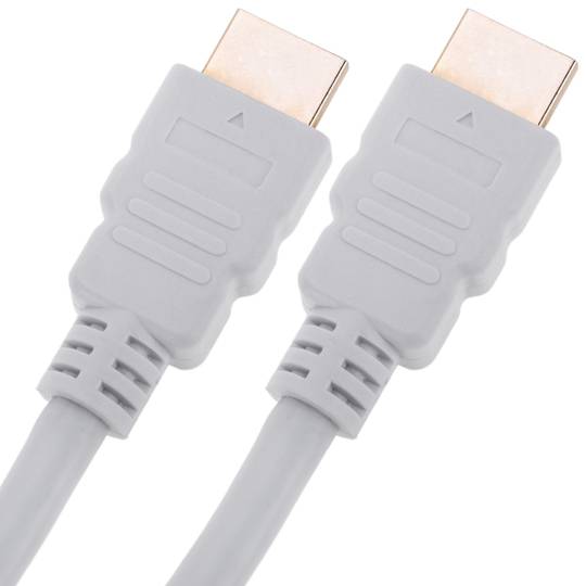 Câble HDMI 2.1 avec connecteur mâle type A vers connecteur mâle type A Ultra HD 4K 8K 1,8m blanc