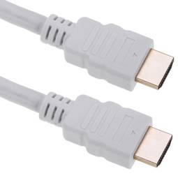 Câble HDMI 2.1 avec connecteur mâle type A vers connecteur mâle type A Ultra HD 4K 8K 3m blanc