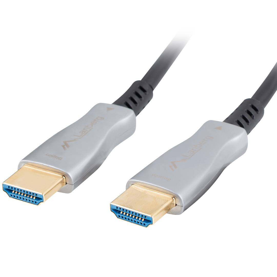 Cable HDMI V2.0 mascle a mascle de 20 m de Lanberg color negre CA-HDMI-20FB-0200-BK