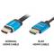 HDMI-A male 2.0 slim video cable 4K Lanberg 1m