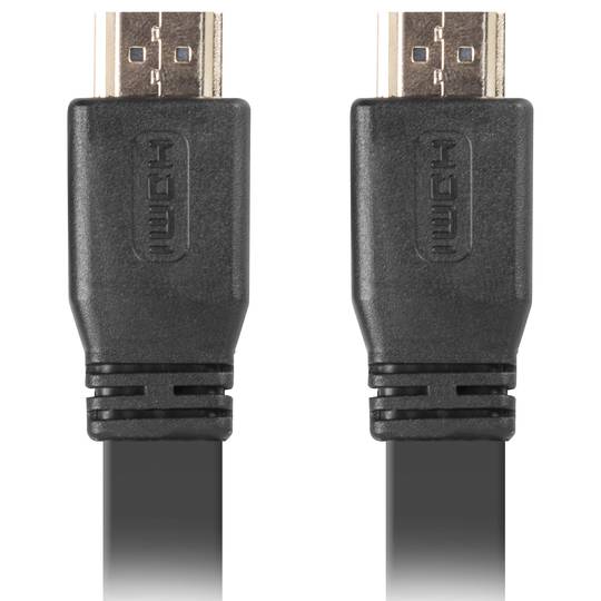 Kabel HDMI 2.0 ze zlaczem meskim typu A na zlacze meskie typu A Ultra HD 4k, plaski, 1.8 m, czarny
