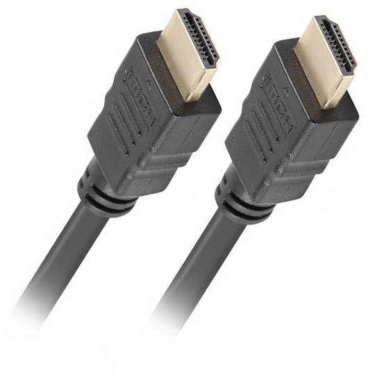 Lanberg HDMI kabel 1.4 male naar male 0.5m zwart CA-HDMI-11CC-0005-BK