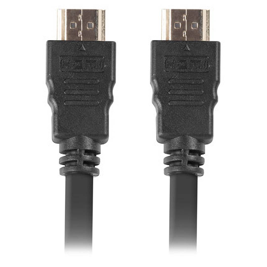 Lanberg HDMI kabel 1.4 male naar male 0.5m zwart CA-HDMI-11CC-0005-BK