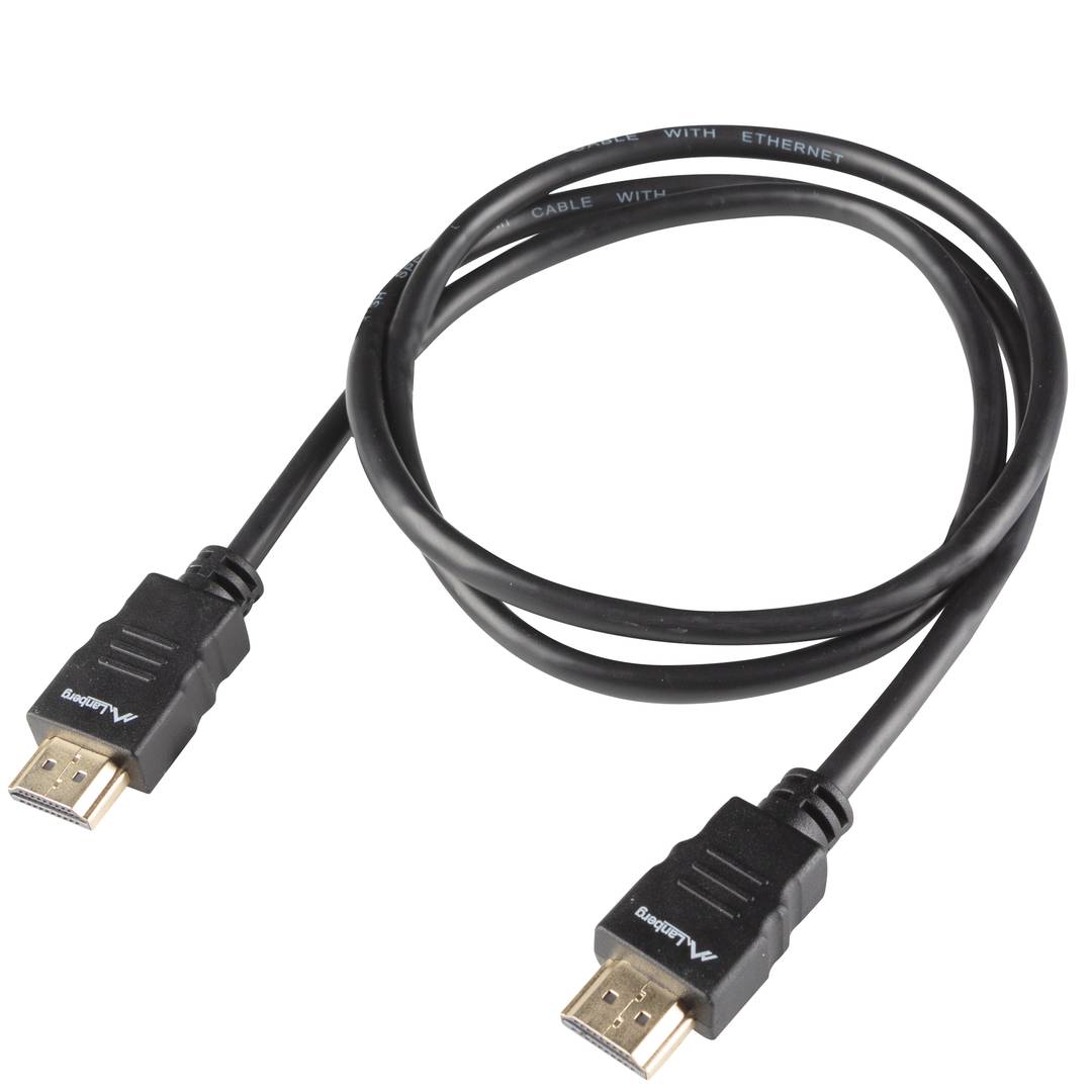 Lanberg HDMI v1.4 Stecker-Stecker-Kabel 1,8 m schwarz CA-HDMI-15CC-0018-BK