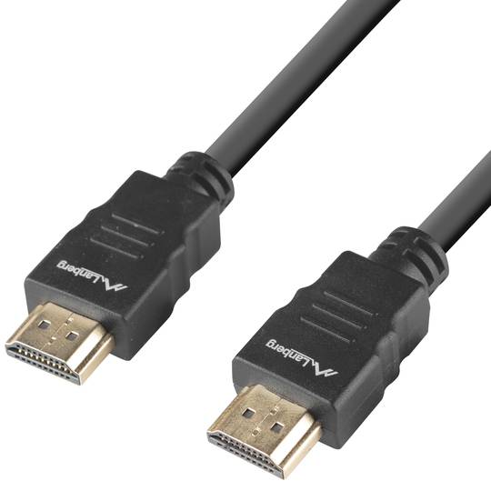 Lanberg HDMI v1.4 male to male cable 1m black CA-HDMI-15CC-0010-BK ...