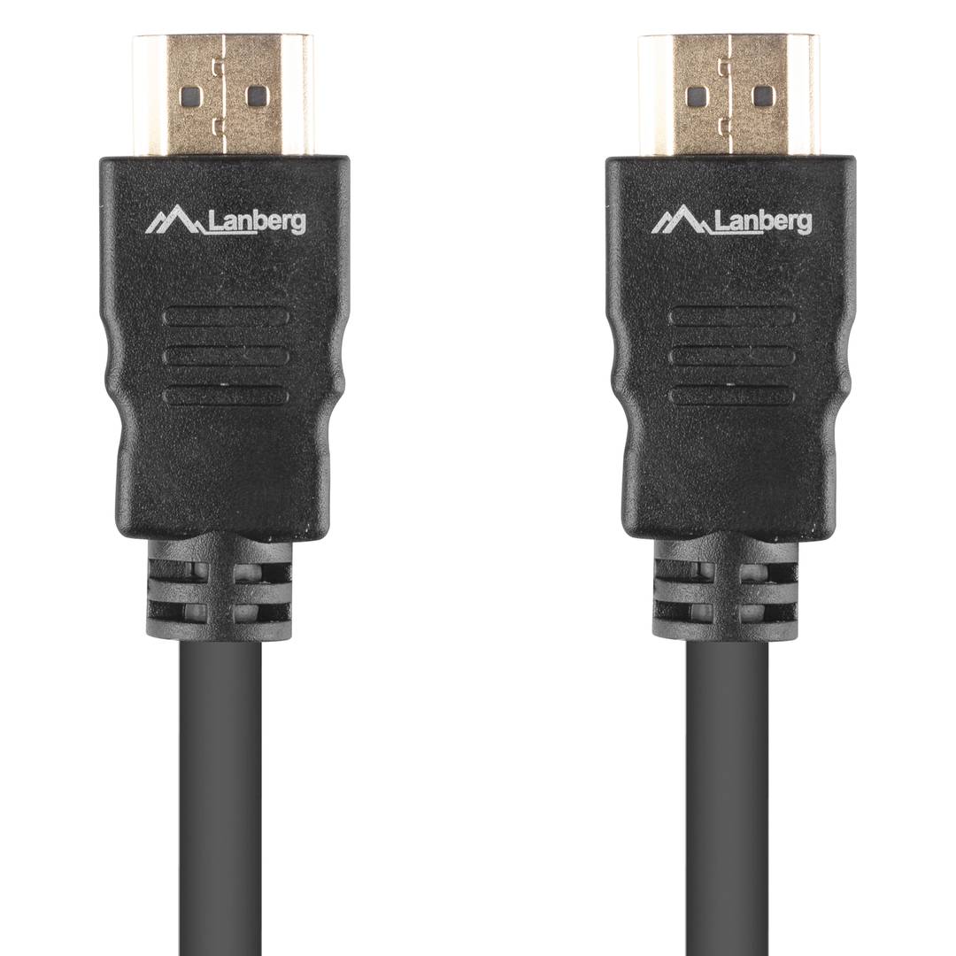 Cable HDMI v1.4 macho a macho de 1 m de color negro de Lanberg CA-HDMI-15CC-0010-BK