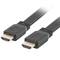 Cabo HDMI 2.0 com conector macho tipo A para conector macho tipo A Ultra HD 4k Flat 0.5m preto