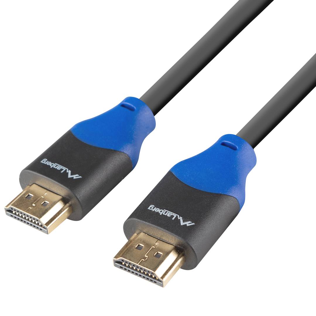 Lanberg HDMI v2.0 macho para macho 1,8 m 4K cabo preto CA-HDMI-15CU-0018-BK